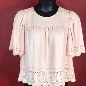 NWT KAARI BLUE SCALLOPED TOP SIZE XL
